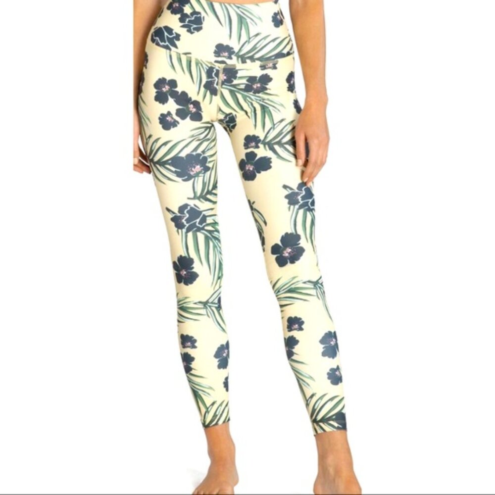 🌟 Beyond Yoga Olympus Floral Sunrise High Waisted Midi Legging - Size XL 🌟